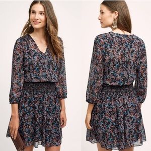 Anthro. Vanessa Virginia Daytripper Paisley Dress